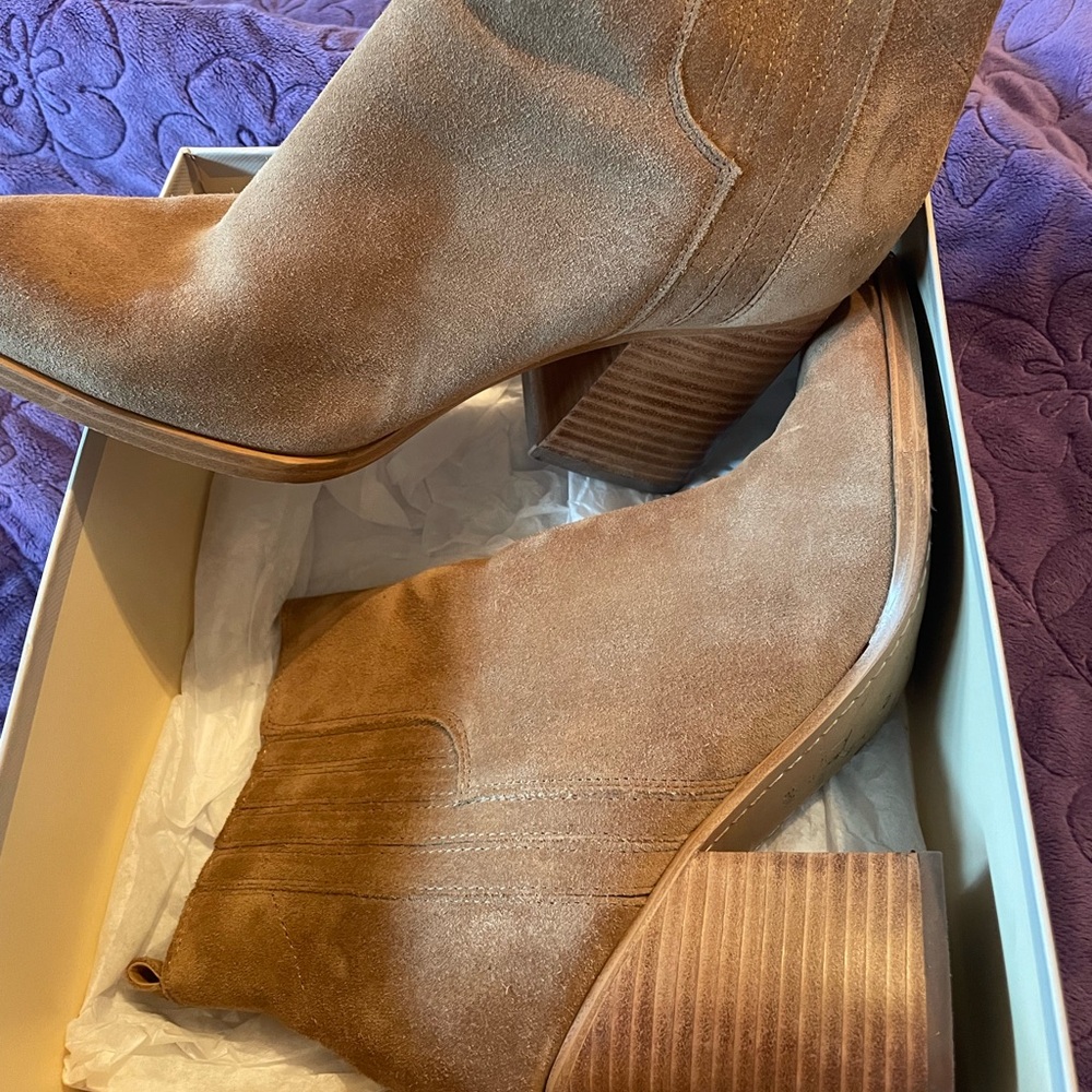 Marc Fisher suede booties